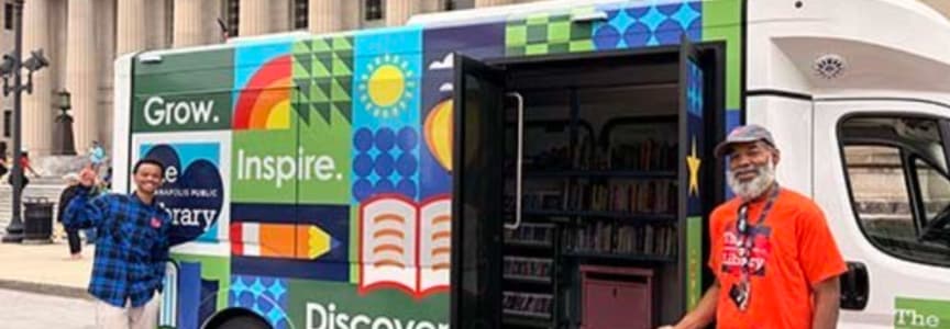The Indianapolis Public Library Bookmobile at SPARK