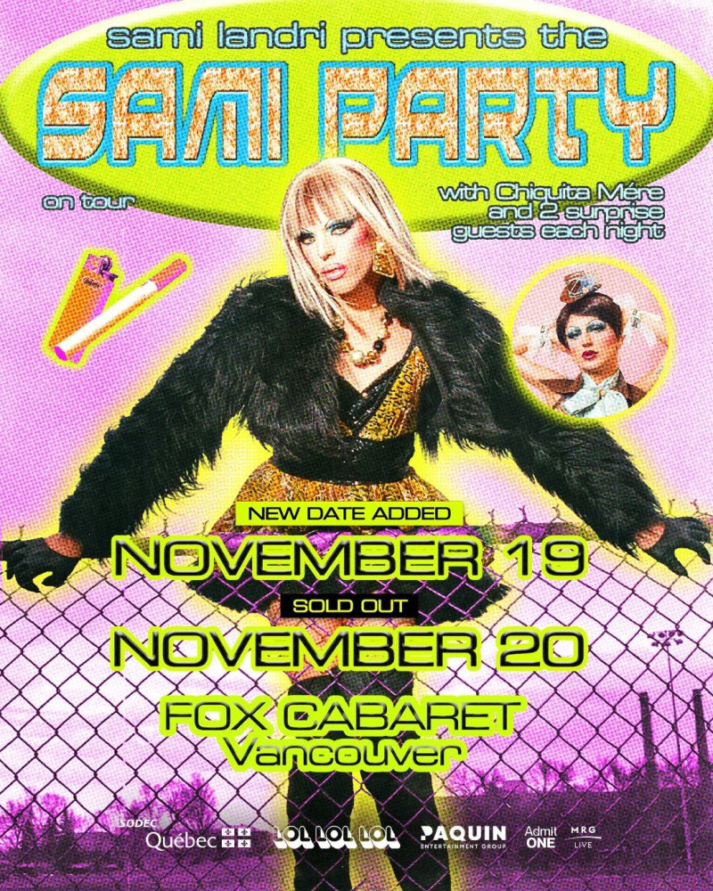 Sami Landri's Sami Party **Second Date Added!**