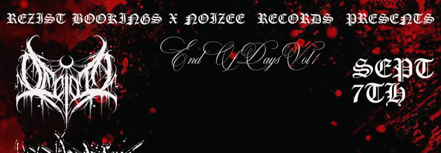 Decidia, Meridian Parkway, Delusional Violence, 12 Gauge Wound , Kneel Before Nothing