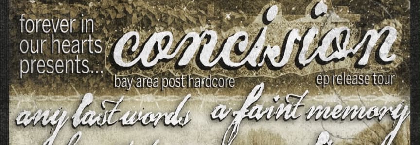 Concision, Any Last Words, A Faint Memory, Haunted Samurai, Meliora, Body To Ash