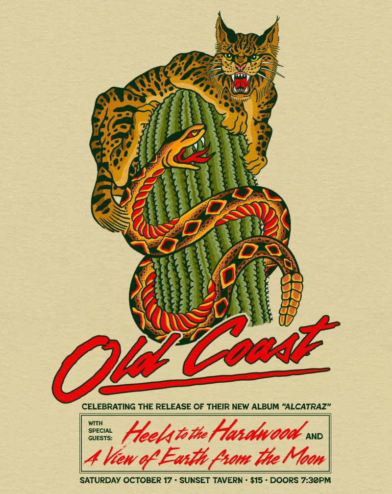Old Coast (album release) w/ Heels to the Hardwood, A View of Earth from the Moon