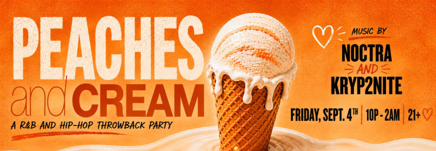 Peaches And Cream - Rooftop R&B And Hip Hop Throwback Party