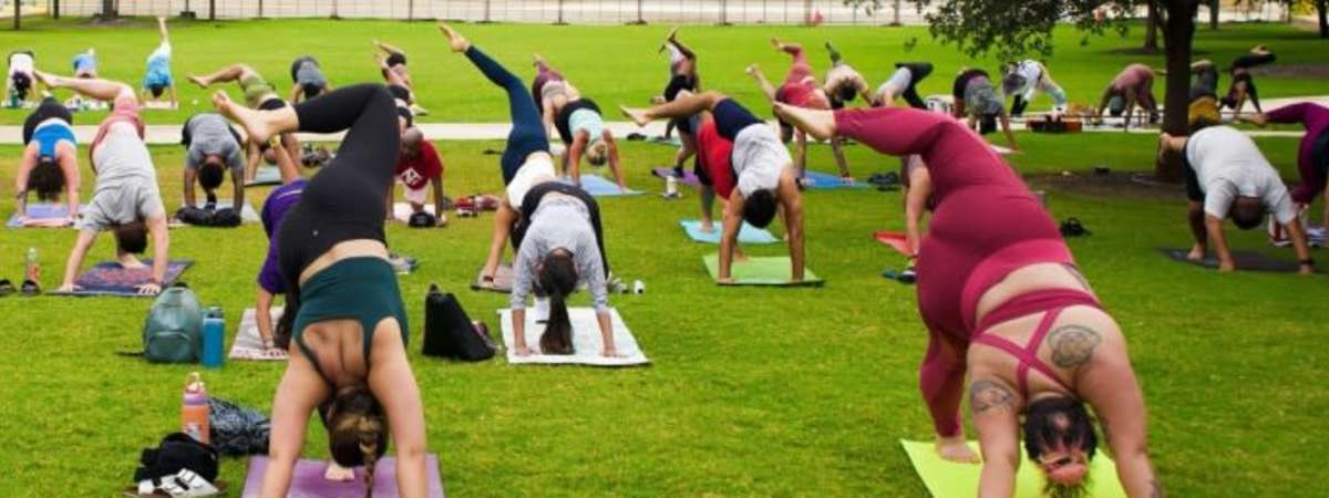 Free Community Yoga at Hemisfair