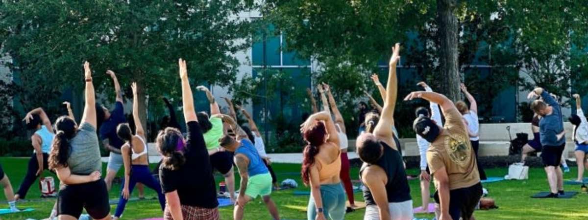 Free Community Yoga at Hemisfair