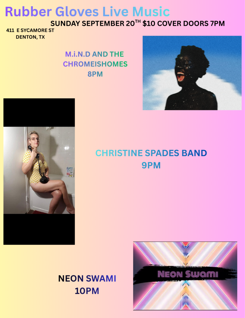 M.i.N.D And The Chromeishomes | Christine Spades Band | Neon Swami [SHOWROOM]
