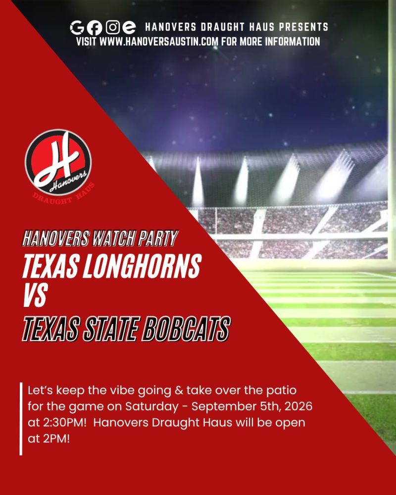 Football Watch Party: Texas Longhorns vs Texas State Bobcats