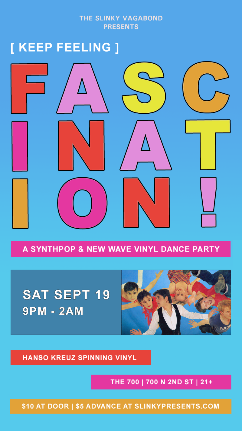‘(Keep Feeling) FASCINATION’ UK Synthpop and New Wave Dance Party