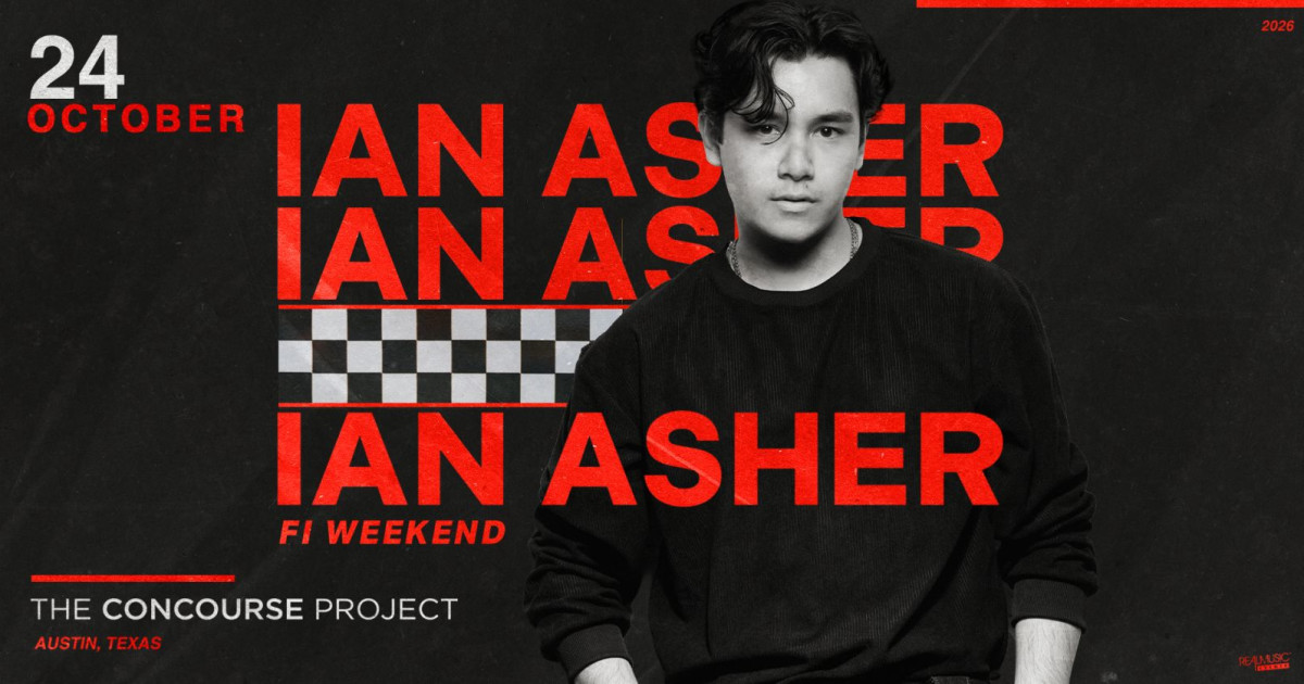 Ian Asher at The Concourse Project Austin concert poster