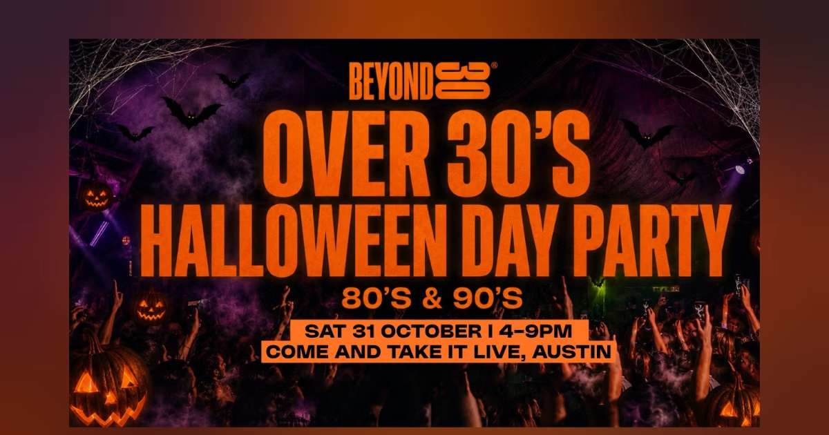 OVER 30's HALLOWEEN DAY PARTY Austin concert poster