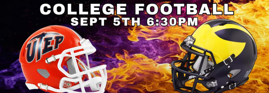 Michigan Vs. UTEP - College Football Watch Party!