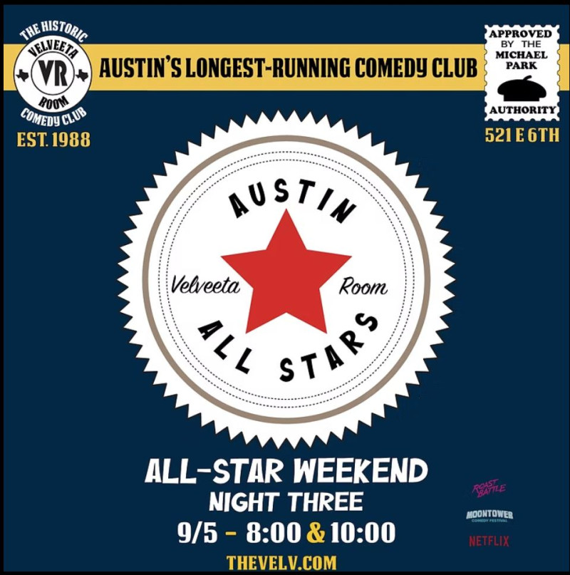 Austin All-Stars at The Velveeta Room-2 Shows!