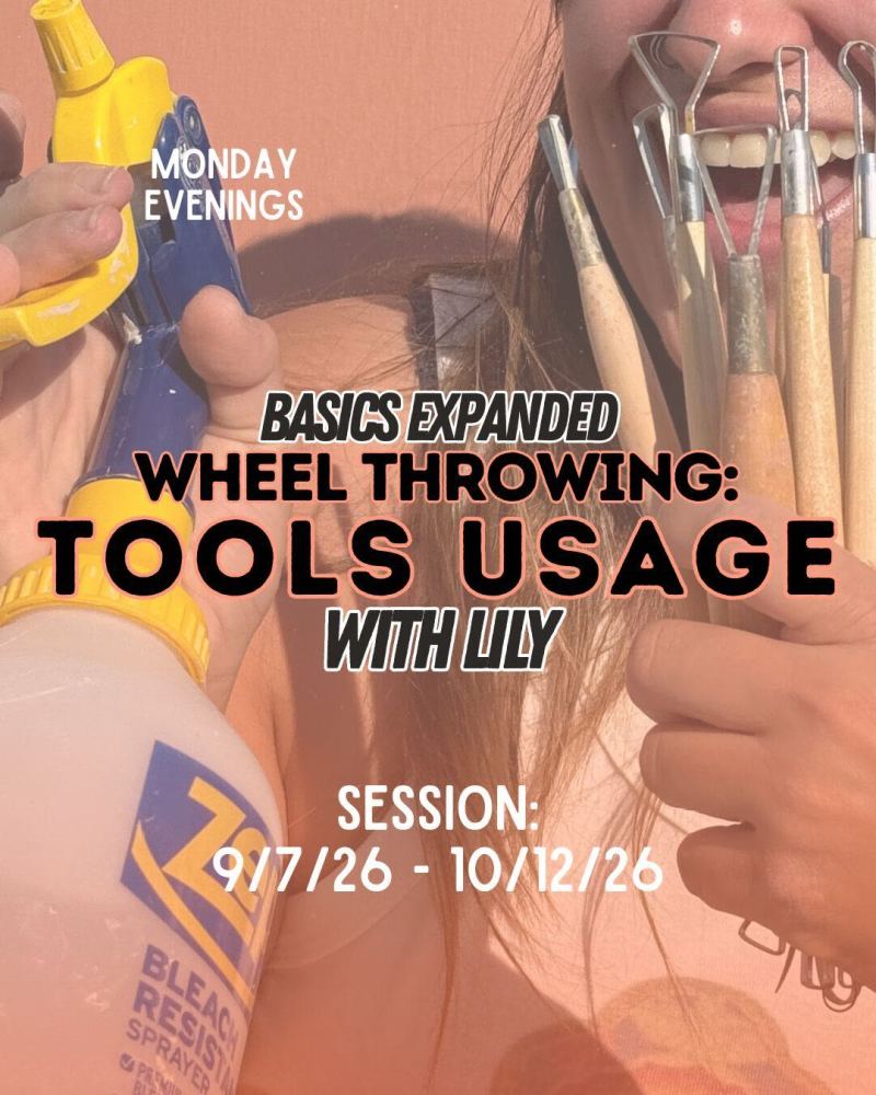 6-Week Wheel and Handbuilding Basics: Expanded Tool Usage Class at Feats of Clay Pottery