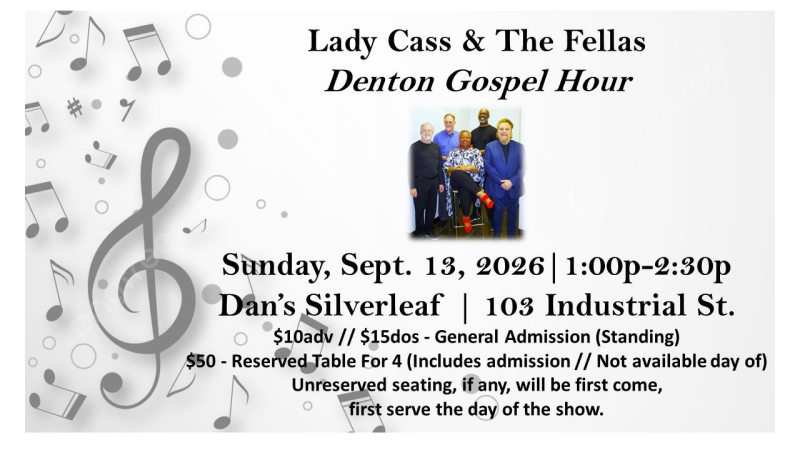 Denton Gospel Hour ft. Lady Cass & The Fellas