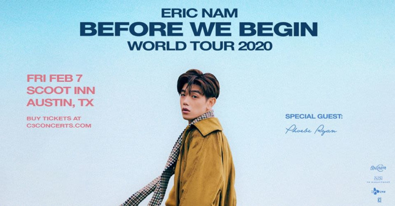 Eric Nam - Before We Begin World Tour in Austin at Historic Scoot
