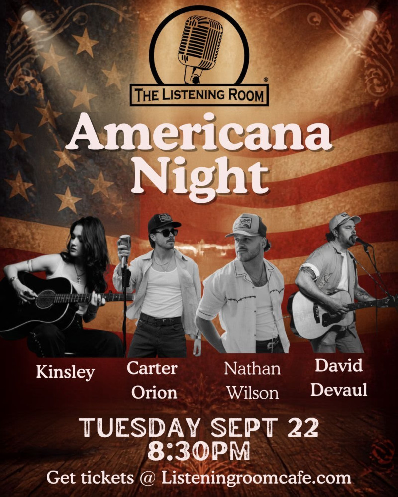 Americana Night With David Devaul, Kinsley, Carter Orion, & Nathan Wilson