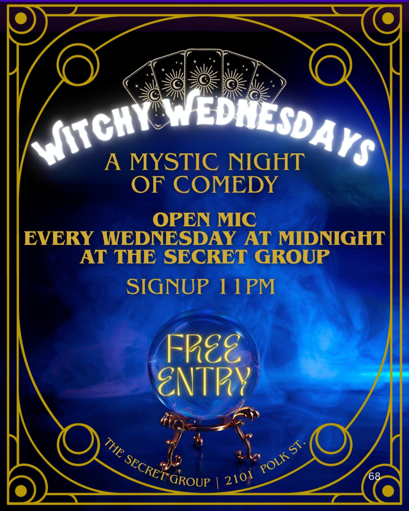 WITCHY WEDNESDAYS: Wednesday Open Mic Comedy