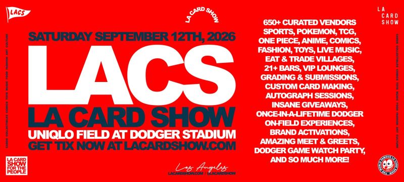 LA CARD SHOW Returns to Dodger Stadium September 12