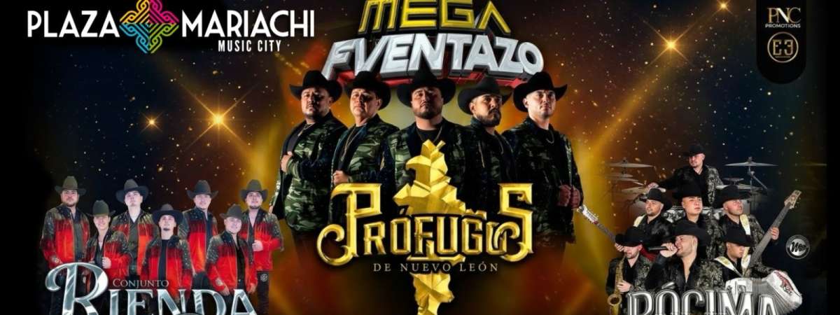 Concierto: Profugos – Conjunto Rienda Real – Pocima Norteña