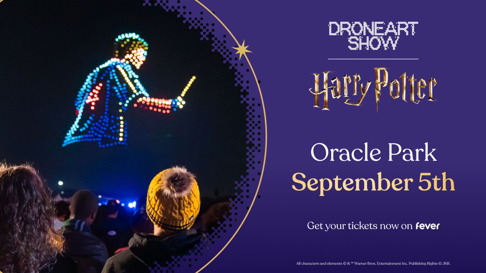 Oracle Drones DroneArt Show: Harry Potter™ in San Francisco at Oracle Park