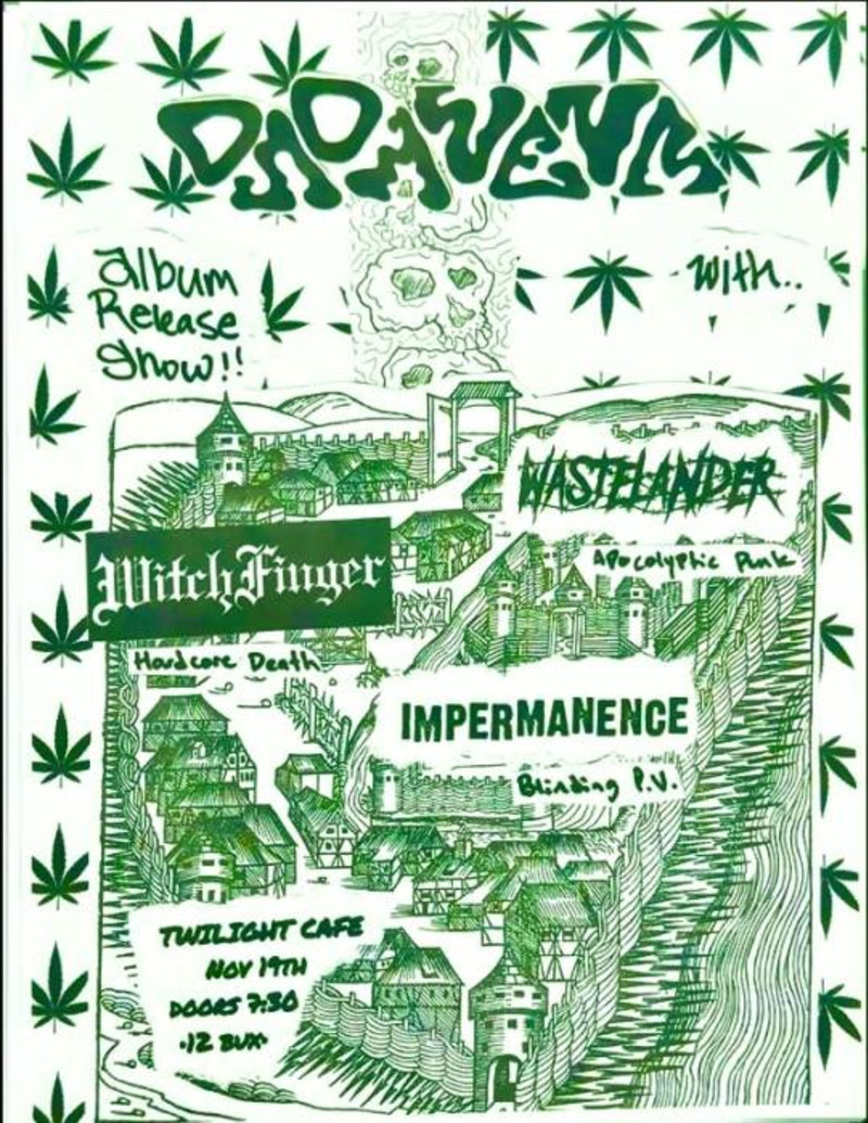 Downstem (Album Release Show) w/ Impermanence, Wastelander, Witch Finger