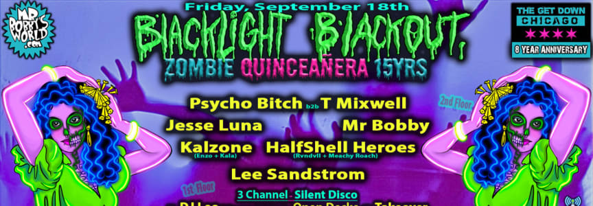 Blacklight Blackout :: Zombie Quinceañera edition | 15Yrs