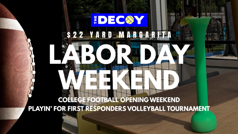 Labor Day Weekend, College Football Opening Weekend