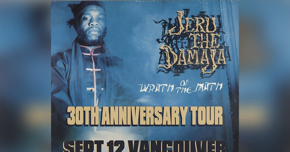 Jeru The Damaja Live in Vancouver Sept 12 at The Rec Room