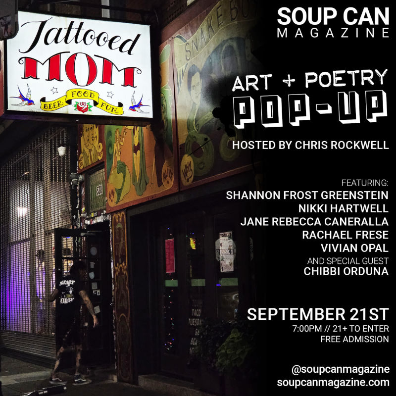 Soup Can Magazine Art + Poetry Pop-Up
