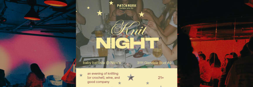 Knit Night! An Evening of Knitting (or Crochet), Wine, and Good Company