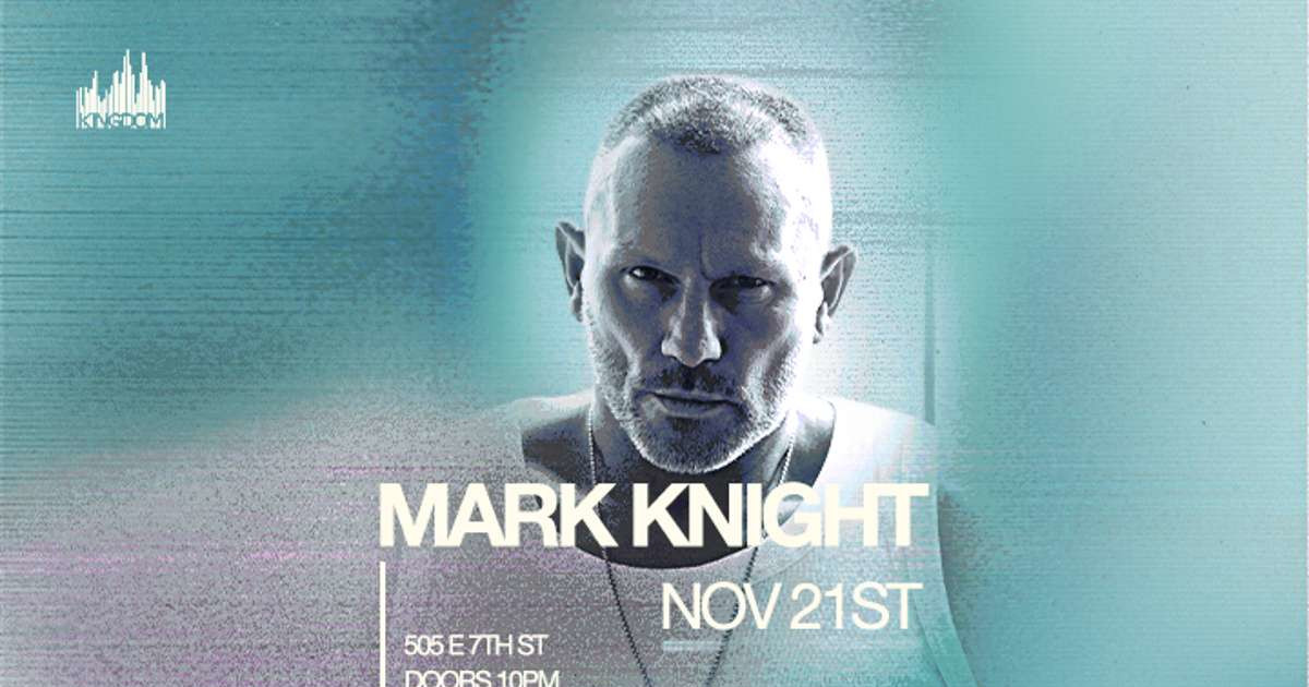 Mark Knight Austin concert poster