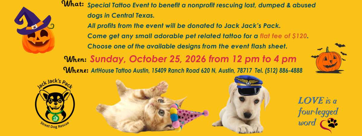 Cause for Paws Tattoopalooza HALLOWEEN EDITION 2026