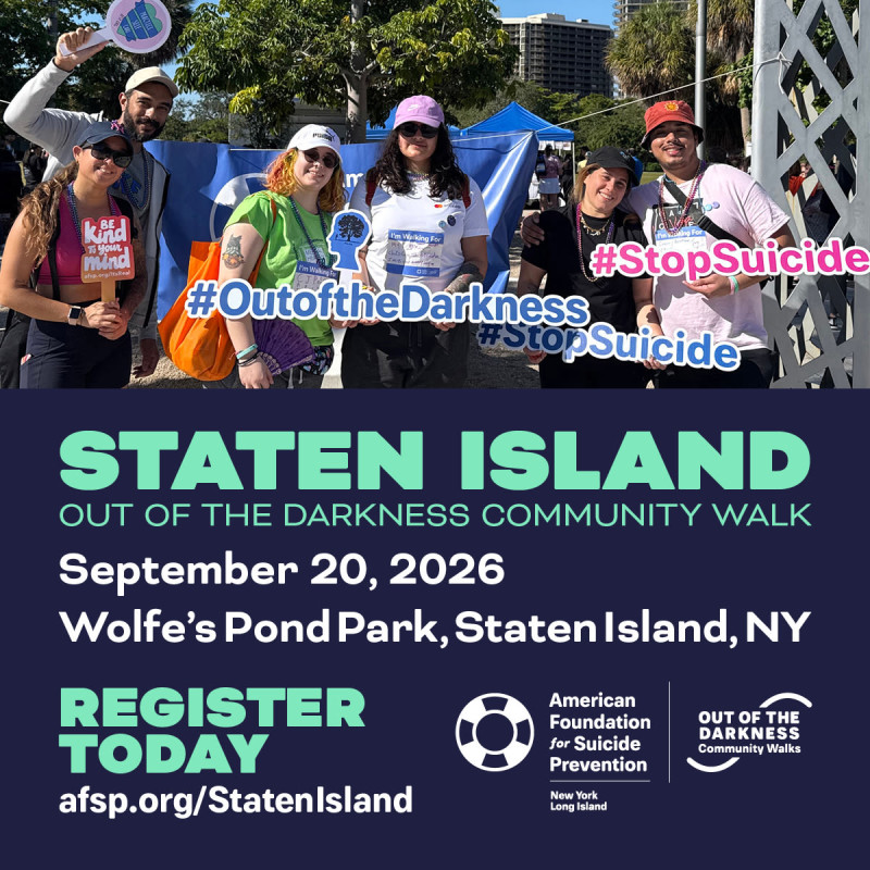 Staten Island - Walk With Us To Prevent Suicide