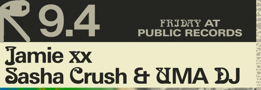 The Nursery: Jamie xx, Sasha Crush & UMA DJ