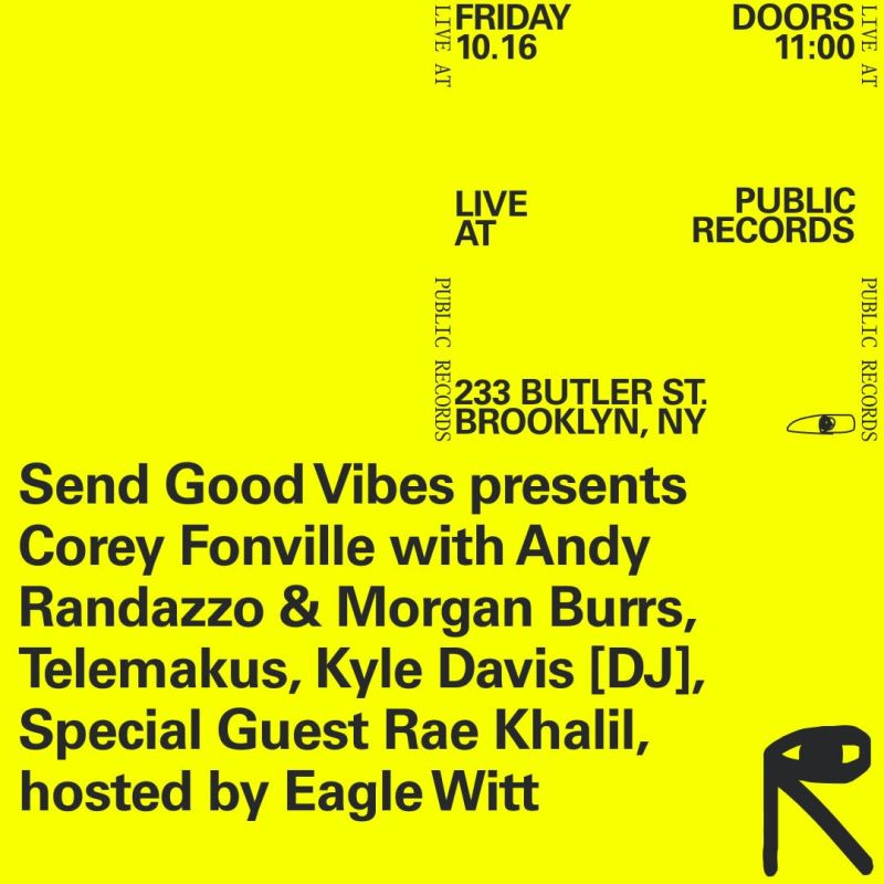 Corey Fonville with Andy Randazzo & Morgan Burrs, Telemakus, Kyle Davis [DJ], & More!
