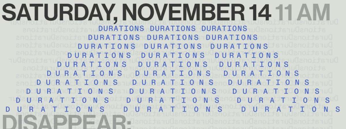DURATIONS: DISAPPEAR: Gong Meditation with Samer Ghadry