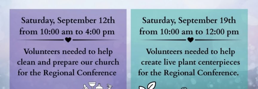 Cleaning and Prep for Our Upcoming Regional Conference