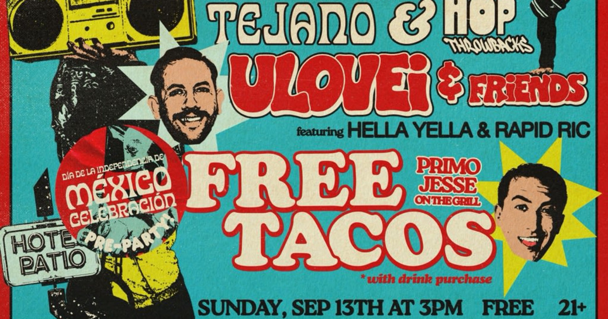 Primos on the Patio with ulovei & Primo Jesse + FREE TACOS!