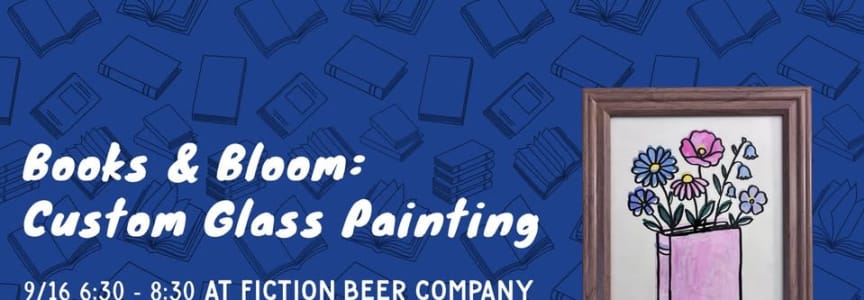 Books and Bloom: Custom Glass Painting