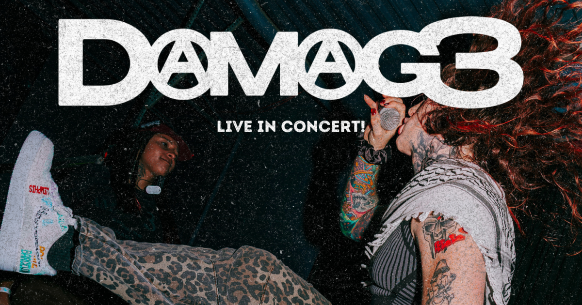 DAMAG3 w/ Sage X Price, Cam Hayden, Connor Cristi Austin concert poster