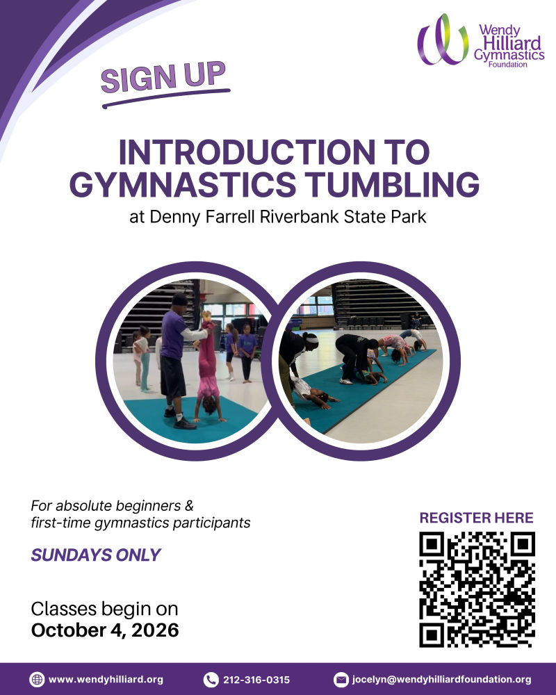Introduction to Gymnastics Tumbling Classes with the Wendy Hilliard Gymnastics Foundation 