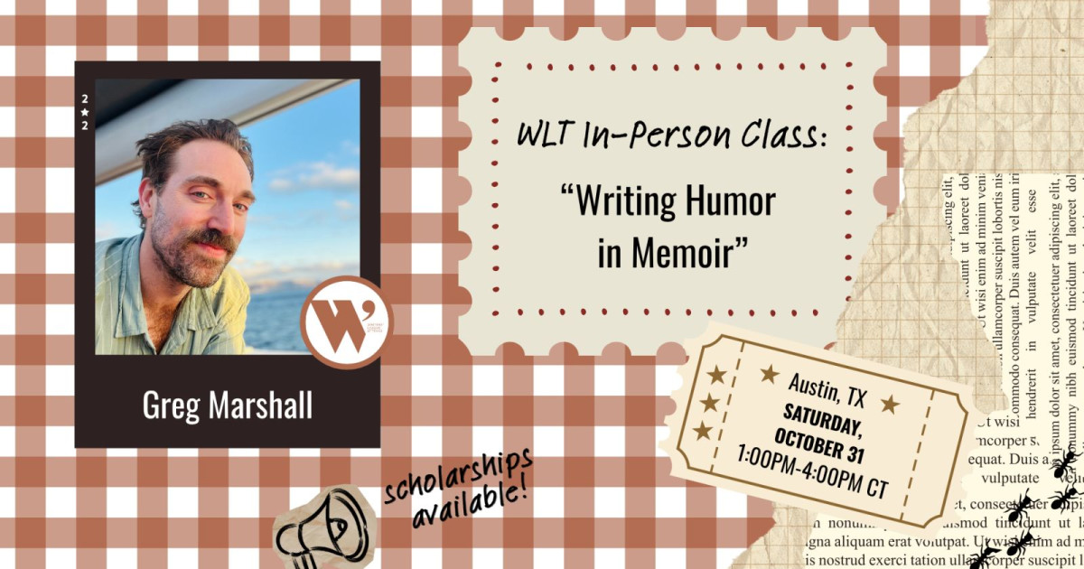 “Writing Humor in Memoir” with Greg Marshall