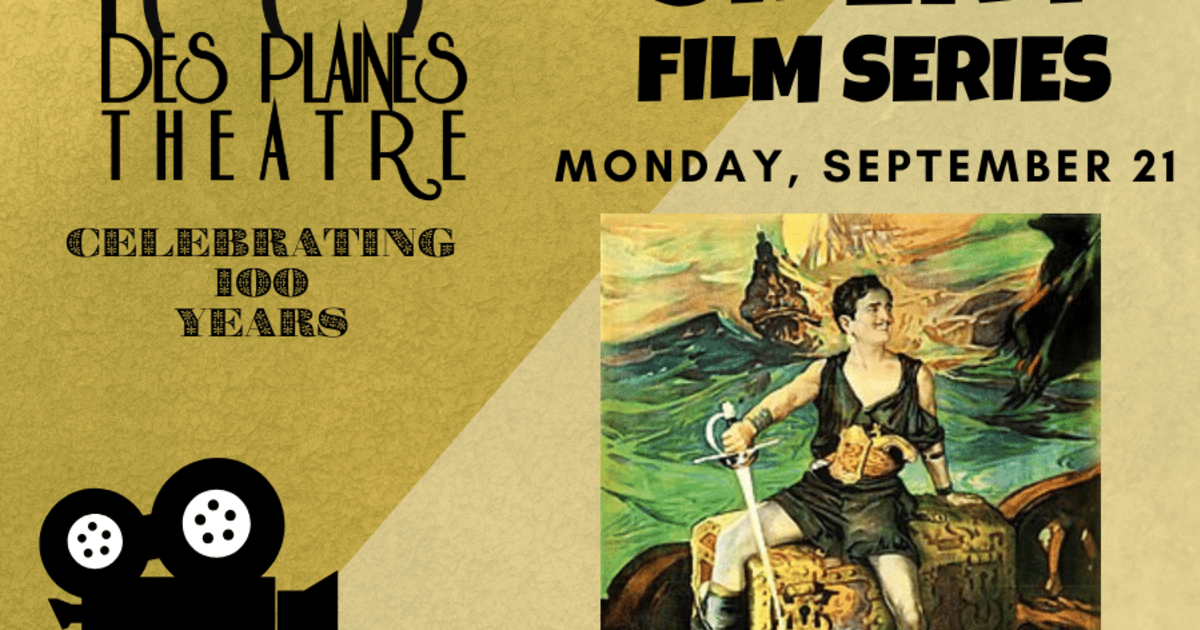 $1 SILENT FILM SERIES – “The Black Pirate” starring Douglas Fairbanks (196), Presented by The Silent Film Society of Chicago