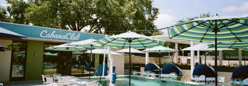 Pilates by the pool