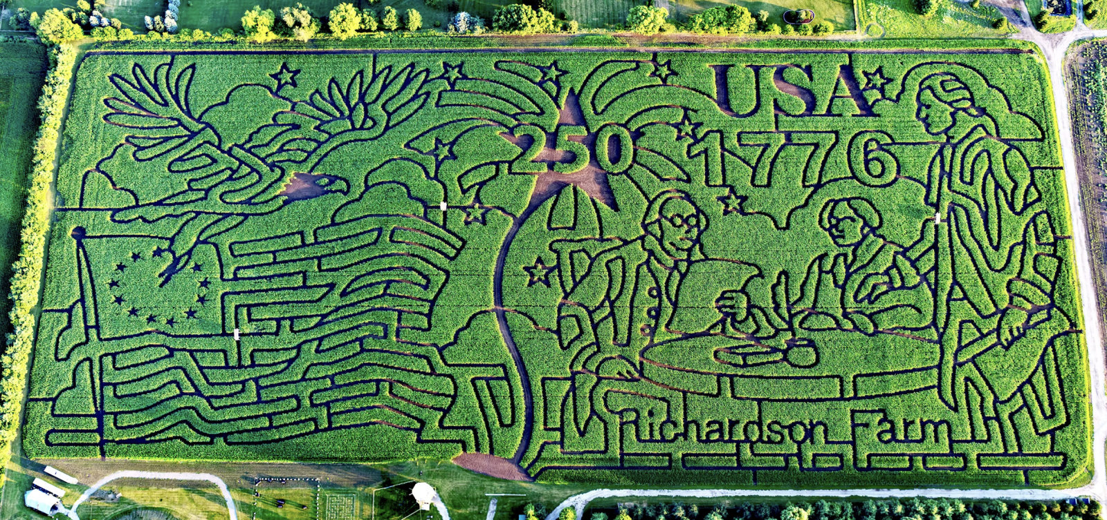 The World’s Largest Corn Maze at Richardson Adventure Farm