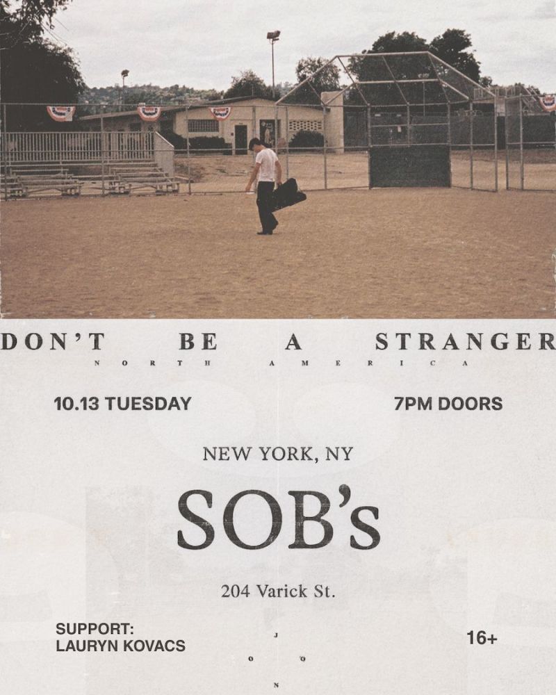 Joon: Don't Be A Stranger Tour