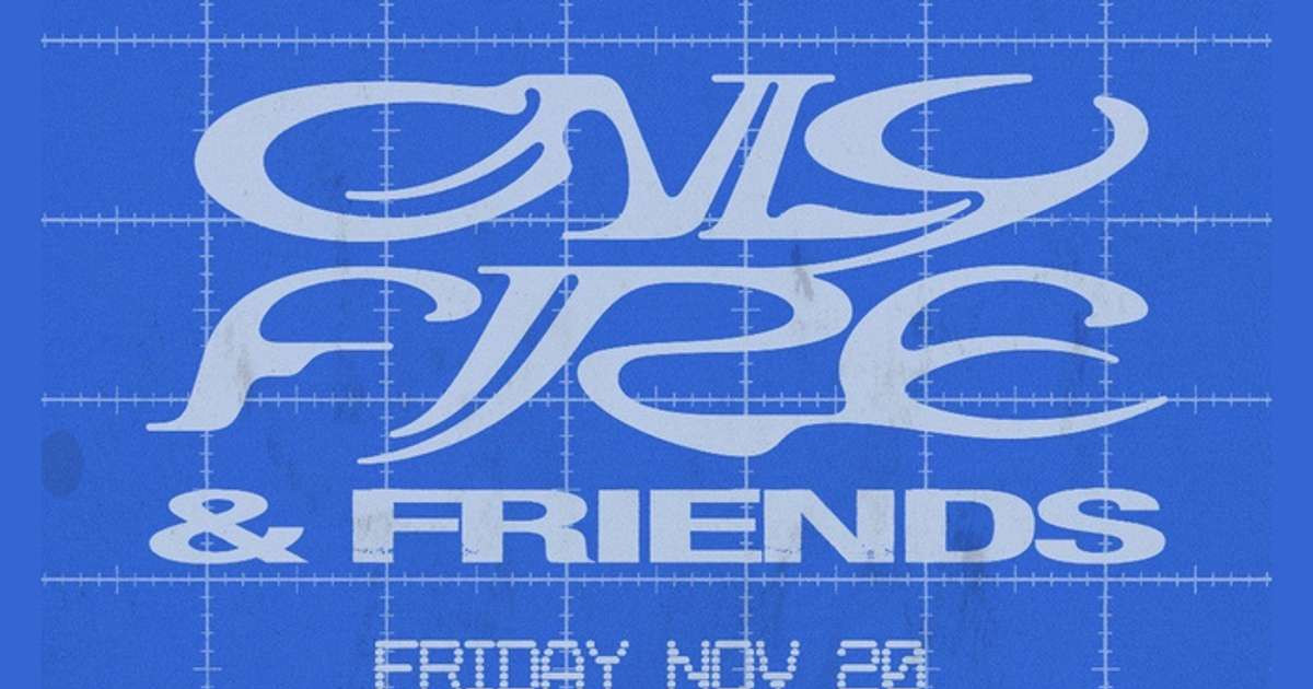 Only Fire & Friends Austin concert poster