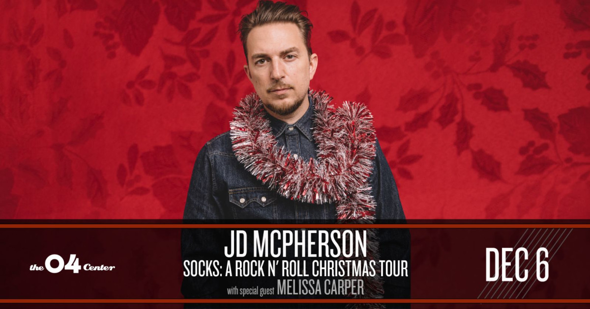 JD McPherson - SOCKS: A Rock N' Roll Christmas Tour with special guest Melissa Carper Austin concert poster