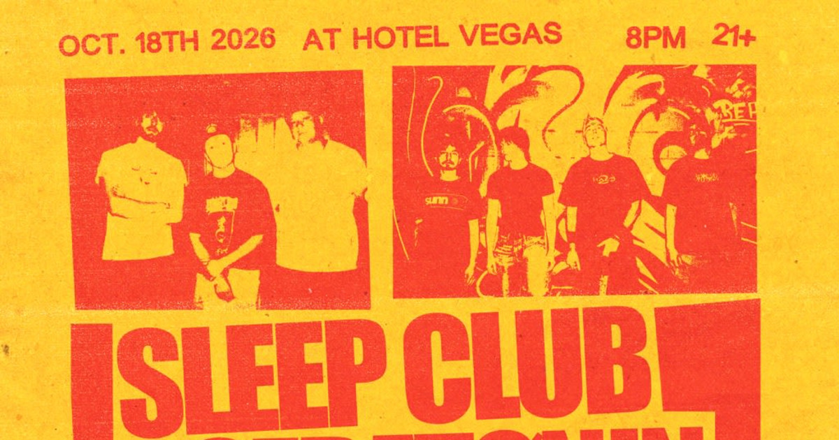 SLEEP CLUB, SERATØNIN, Fawn, Elevator Days Austin concert poster
