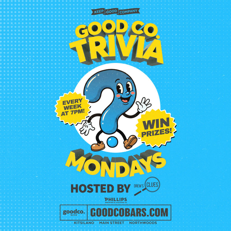 Trivia Mondays Hosted By Drew's Clues - New Season Kicks Off September 21st!