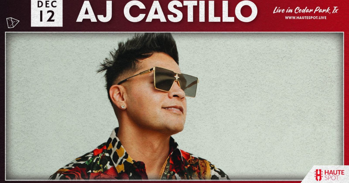 AJ Castillo Austin concert poster